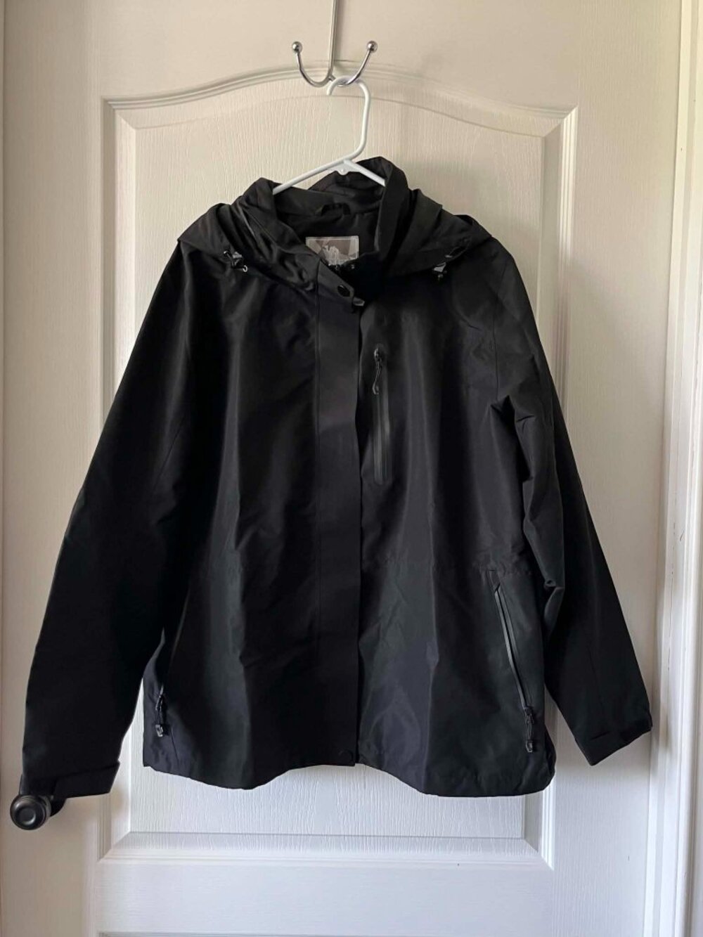 Camel Women's Single Layer Outdoor Windbreaker Jacket size XXL Black